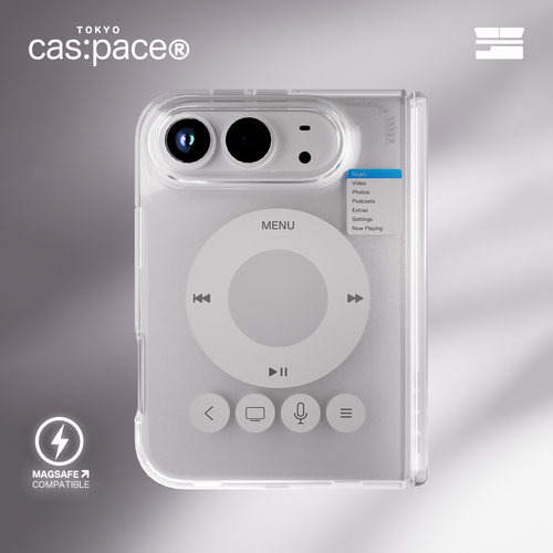 壳空间原创设计iPod磁吸手机壳适用苹果翻盖折叠屏款iPhone Duo新款防摔好看流行小众高级感保护外壳