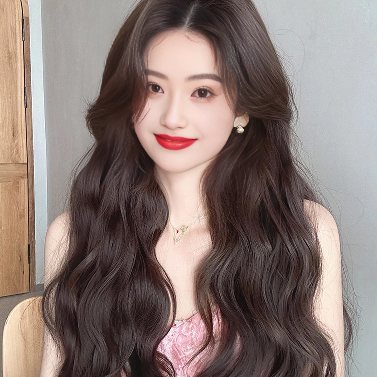 三片式水波纹假发片女隐形无痕增发量蓬松自然卷发接发片