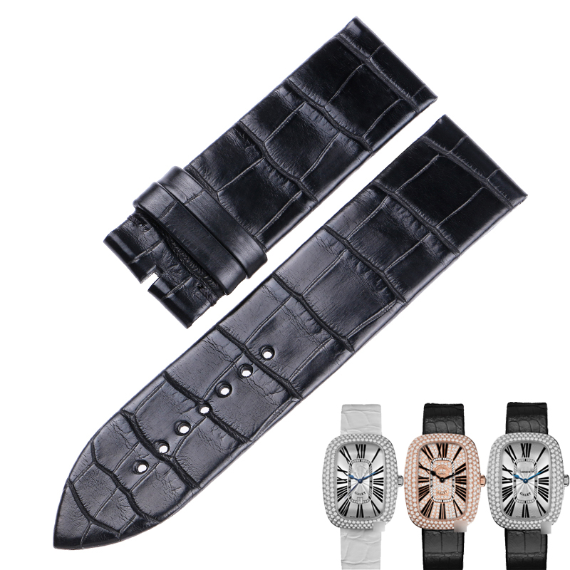 适配法兰克穆勒真皮表带 GALET系列3002M/L法穆兰3000H鳄鱼皮表带