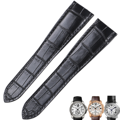 适用于卡地亚真皮表带CALIBRE卡历博W7100037 WSCA0003鳄鱼皮表带