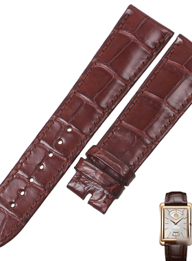 适用伯爵黑带系列 真皮表带G0A33071/32058/33075鳄鱼皮表带21/23