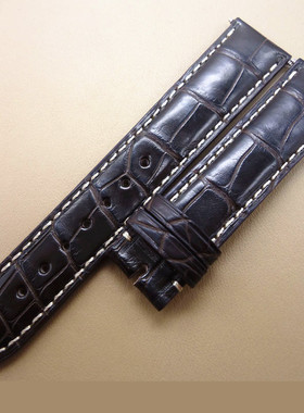 适用于浪琴真皮表带名匠典藏 手表带美洲鳄鱼皮表带L2.628/L2.673