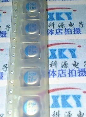 10V47UF  PXA10VC47MF60 黑金刚贴片固态电容 6X5 SMD