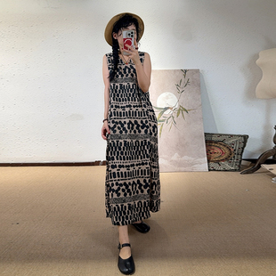 波尔卡小姐 YIMIAN 亚麻 经典 洋气时髦穿搭连衣裙2625287 法式