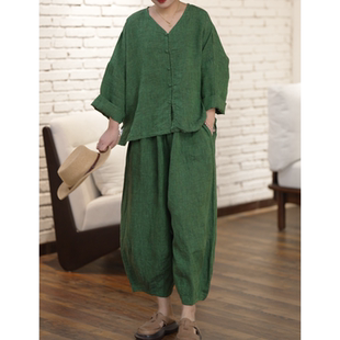 春上新色织亚麻小众高端百搭出游盘扣洋气开衫 YIMIAN 2026