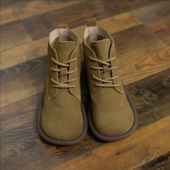 YIMIAN 圆头减龄平底防滑休闲系带百搭短靴22073