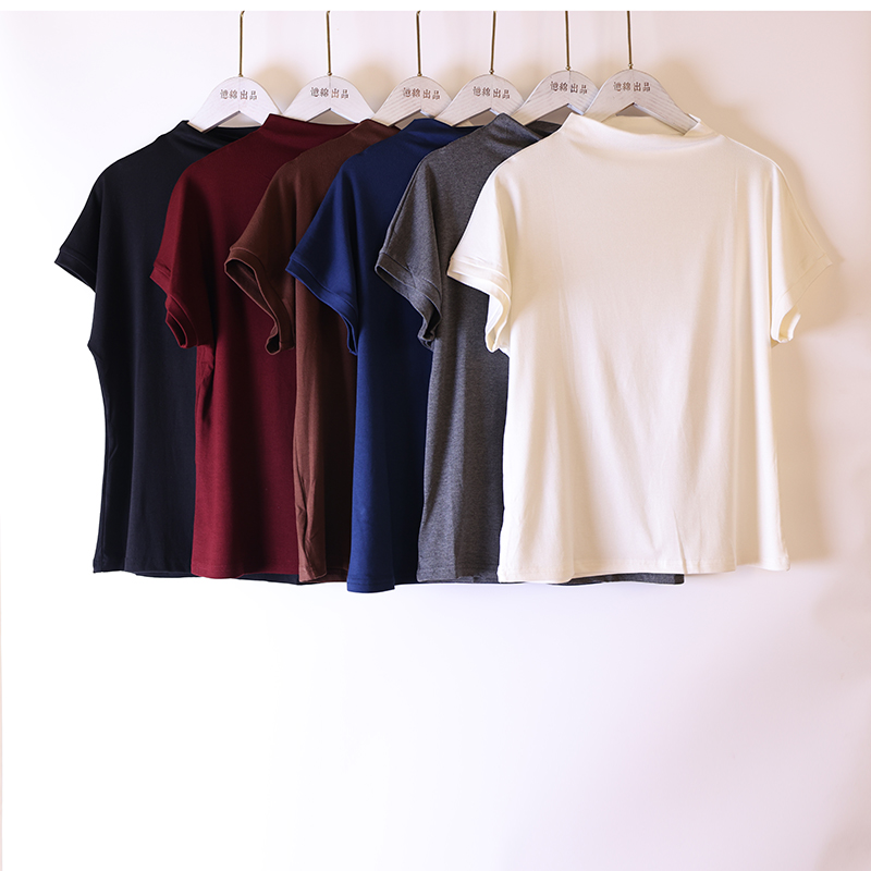 YIMIAN极简软糯纯色上衣