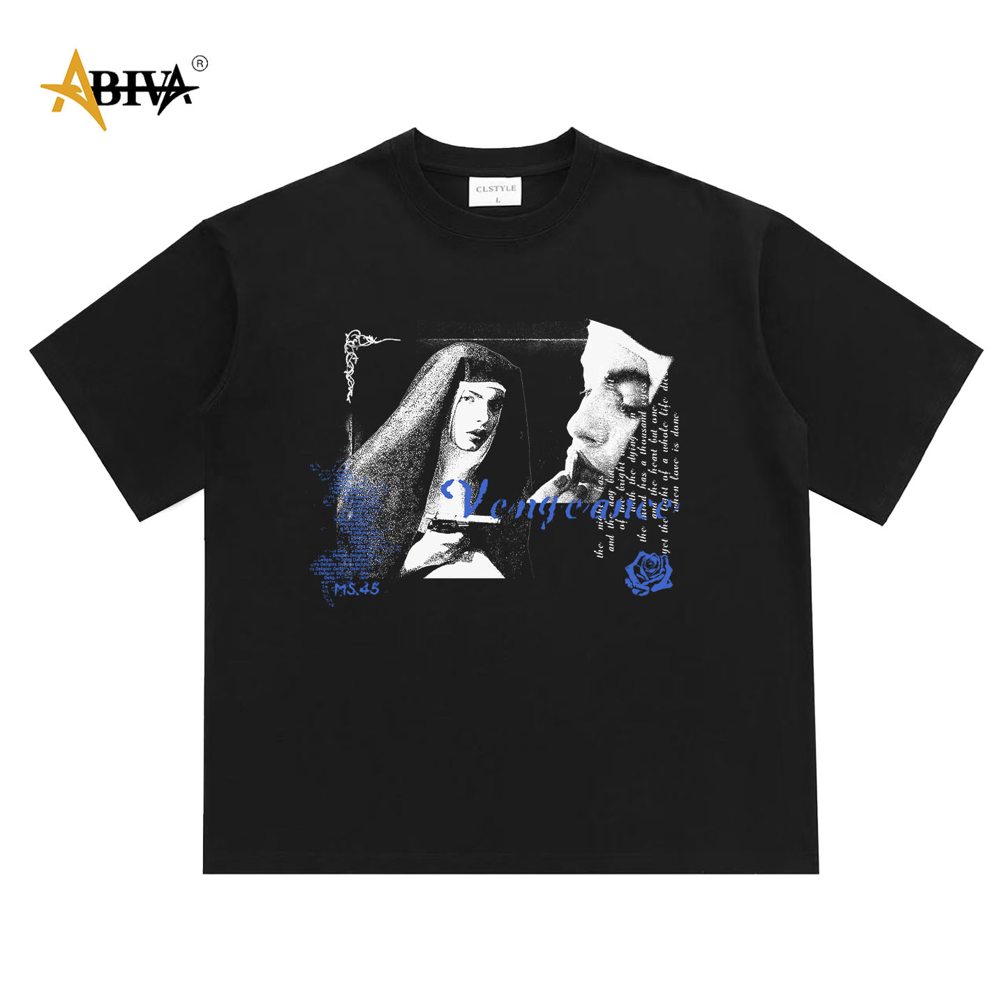 阿美咔叽复古vintage 女性的力量 圆领宽松休闲纯棉男女同款短袖T