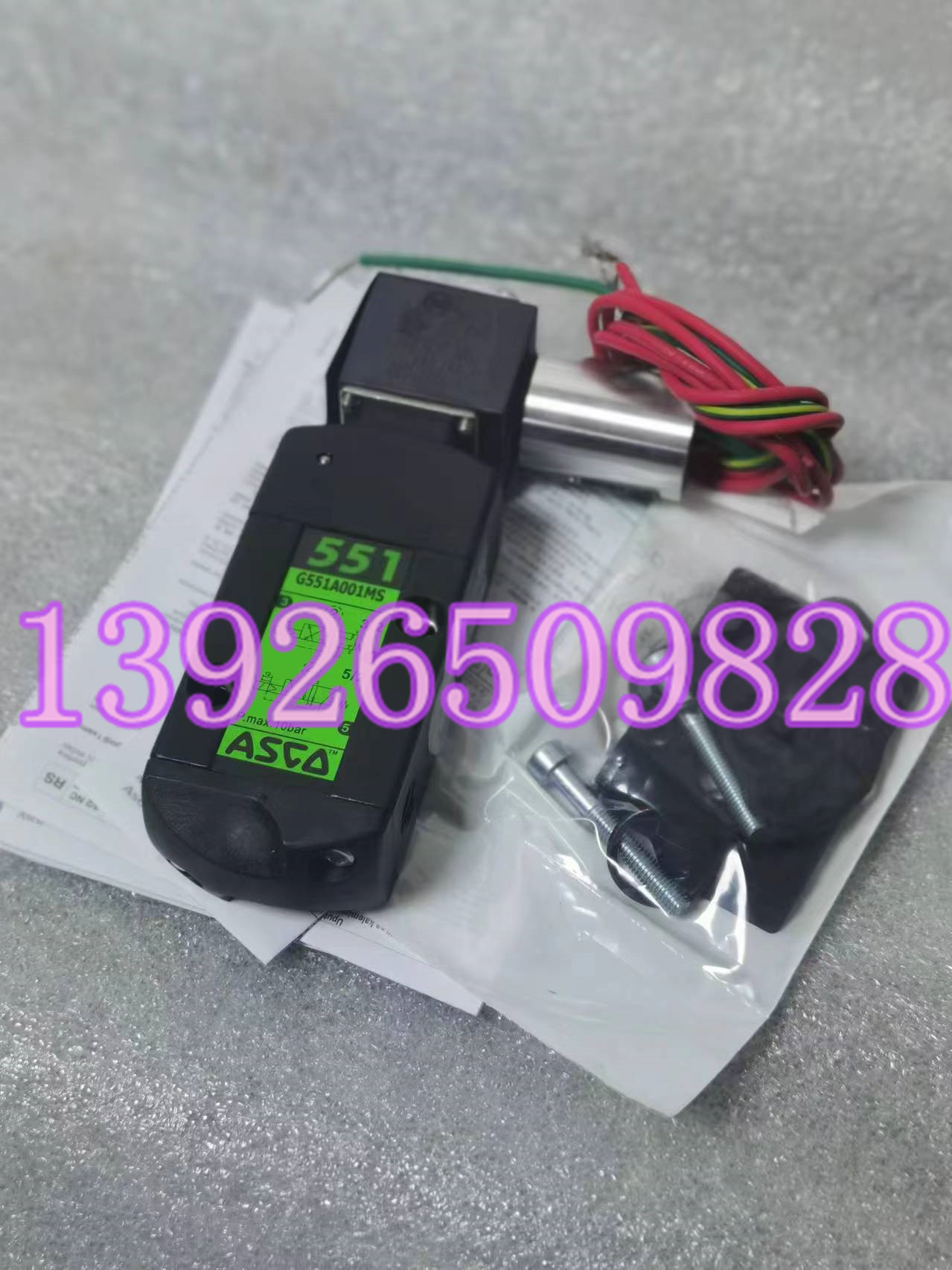 美国ASCO 551电磁阀 G551A001MS 10bar 原装进口现货