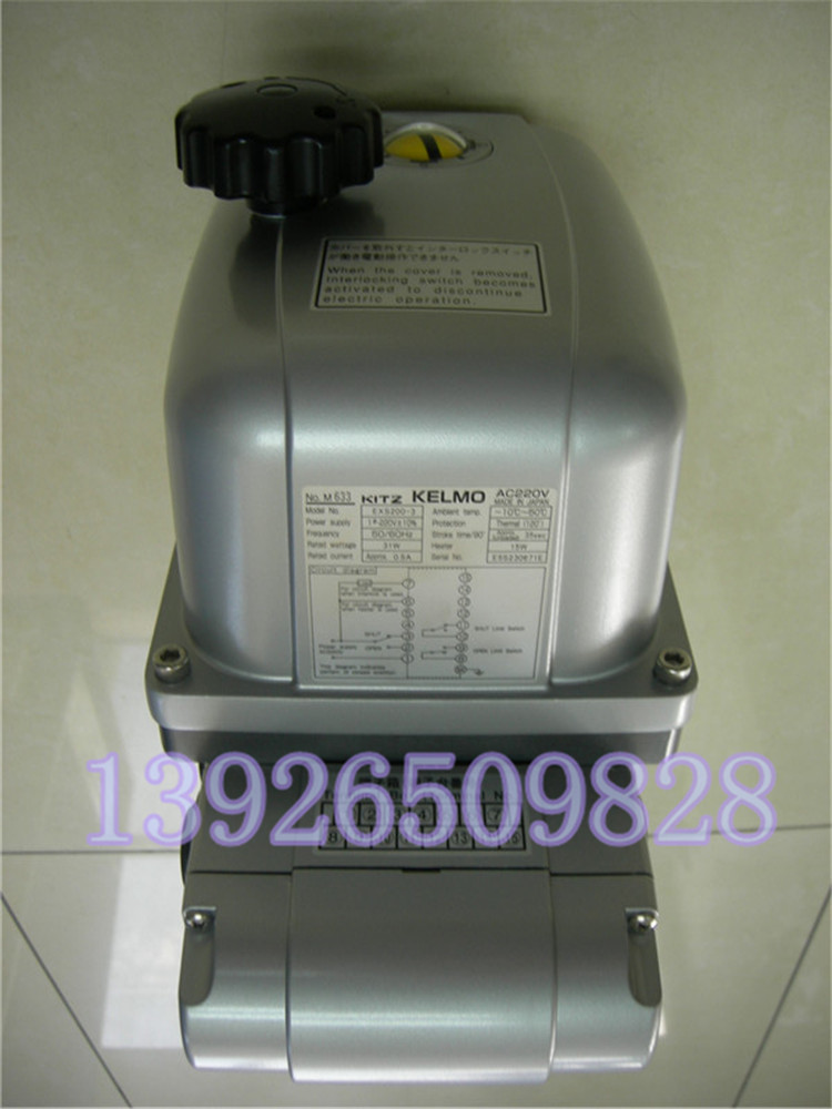 原装日本进口电动阀门执行器 KITZ北泽电动头EXH-4蝶阀球阀电动头