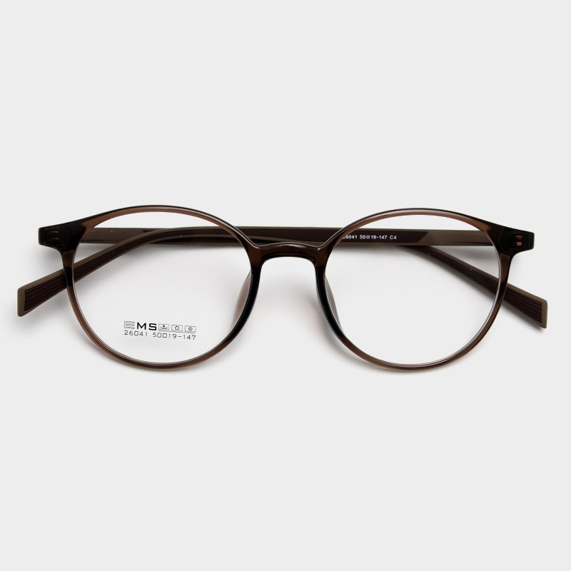 50mm超轻TR90圆框眼镜男女近视配有度数防滑硅胶学生文艺平光镜架