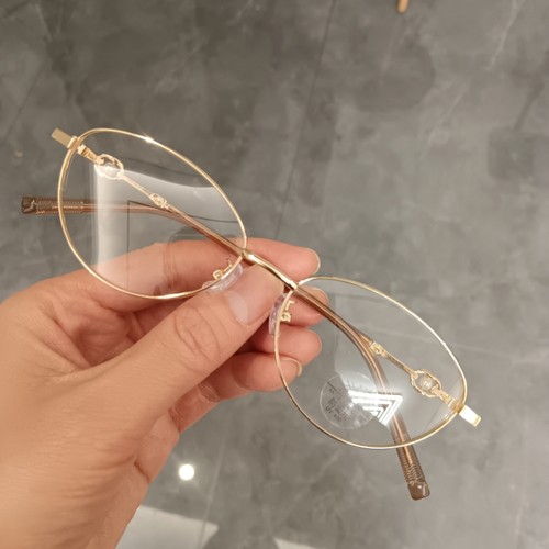 超轻11克小框金丝猫眼眼镜女近视可配度数高智感素颜方圆脸眼睛框