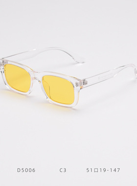 新款夜视黄小方框TR偏光太阳镜男女ins复古风街拍韩版潮灰色墨镜