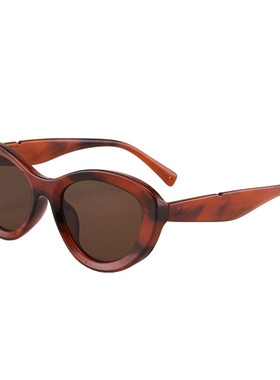 红色复古大框猫眼ins遮脸墨镜防紫外线高级感网红太阳眼镜小红书