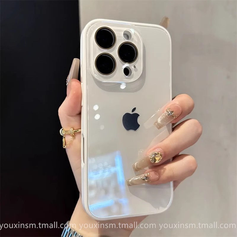 ins夏日多巴胺玻璃壳适用iPhone16pro苹果14手机壳15ProMax新款2025网红13爆款12高级11男女14plus防摔ProMax