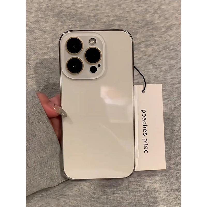 全包镜头膜电镀玻璃壳适用苹果16手机壳iPhone15promax新款2025网红爆款16pro超好看13高级感14pm防摔保护套