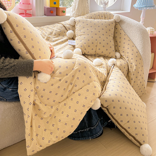 春夏四季两用抱枕被午睡车载靠垫