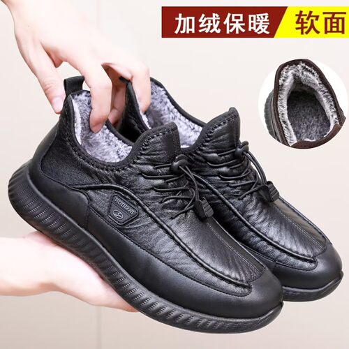新款冬季老北京布鞋加绒加厚