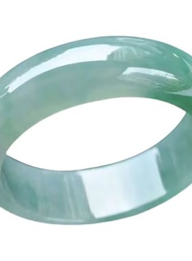 爆款冰透翠色精美手镯加厚浅绿冰冰透透翠绿色高贵优雅气质款