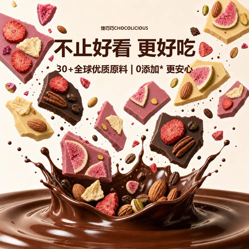 【多片优惠】馋巧巧手工水果巧克力低GI生日新年高颜值礼物送女友
