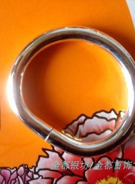 足银手工手镯999纯银民族风