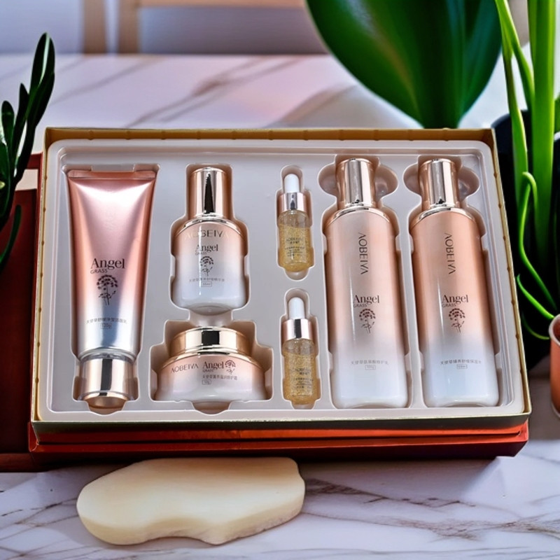 澳贝雅天使草舒缓修护套装礼盒角质层薄泛红血丝敏感肌换季秋冬