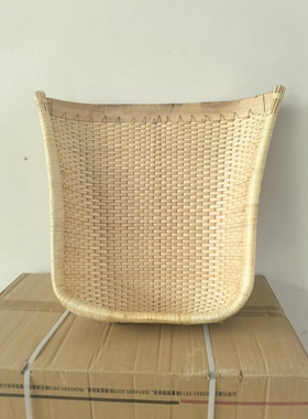 竹包边柳编簸箕编织筲箕无孔手工柳条开口大中小农用簸箕藤编