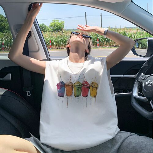 夏季男生高街港风纯棉背心