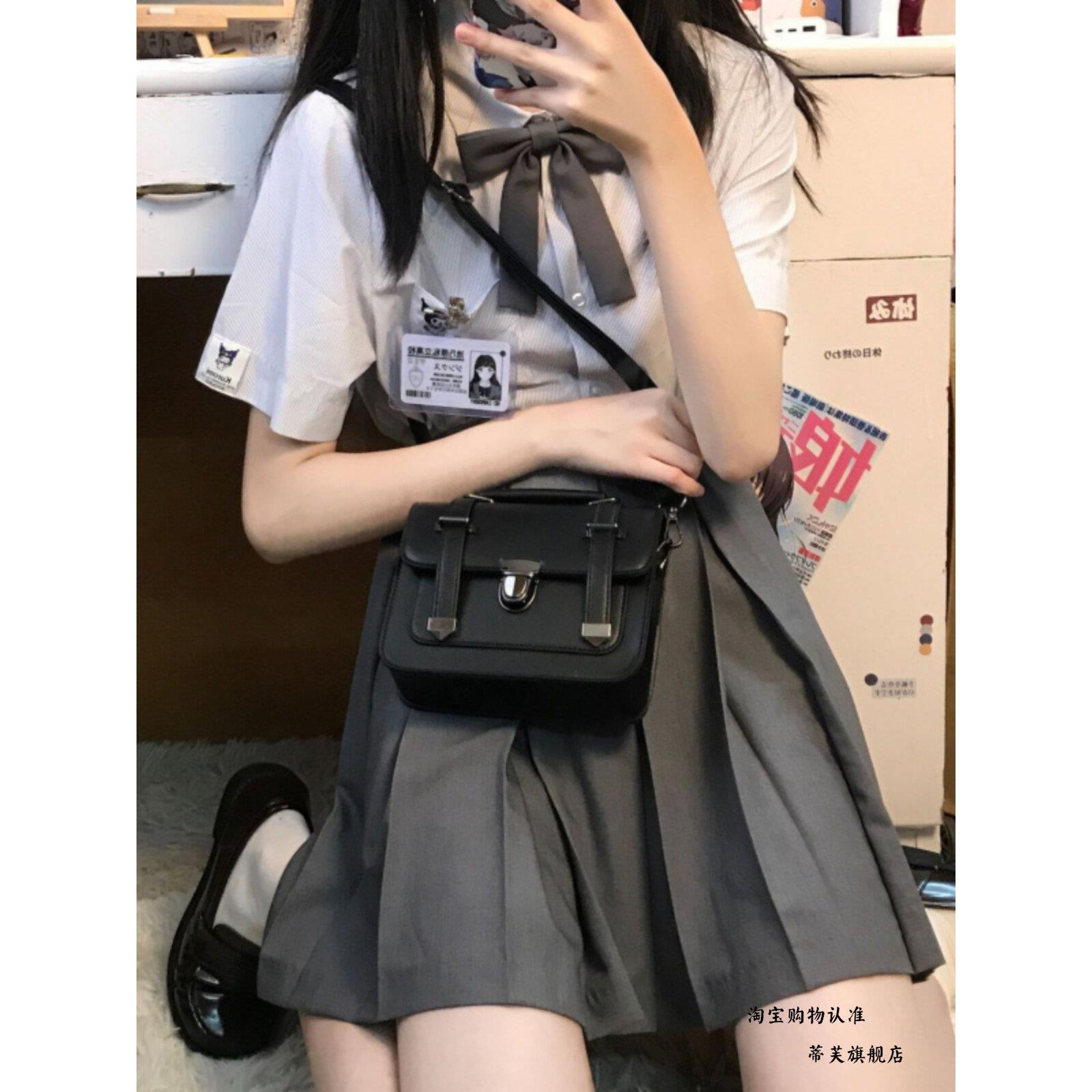 女斜挎包学生容易匹配覆古小方包Jk统一包学院风格日本风格新利基