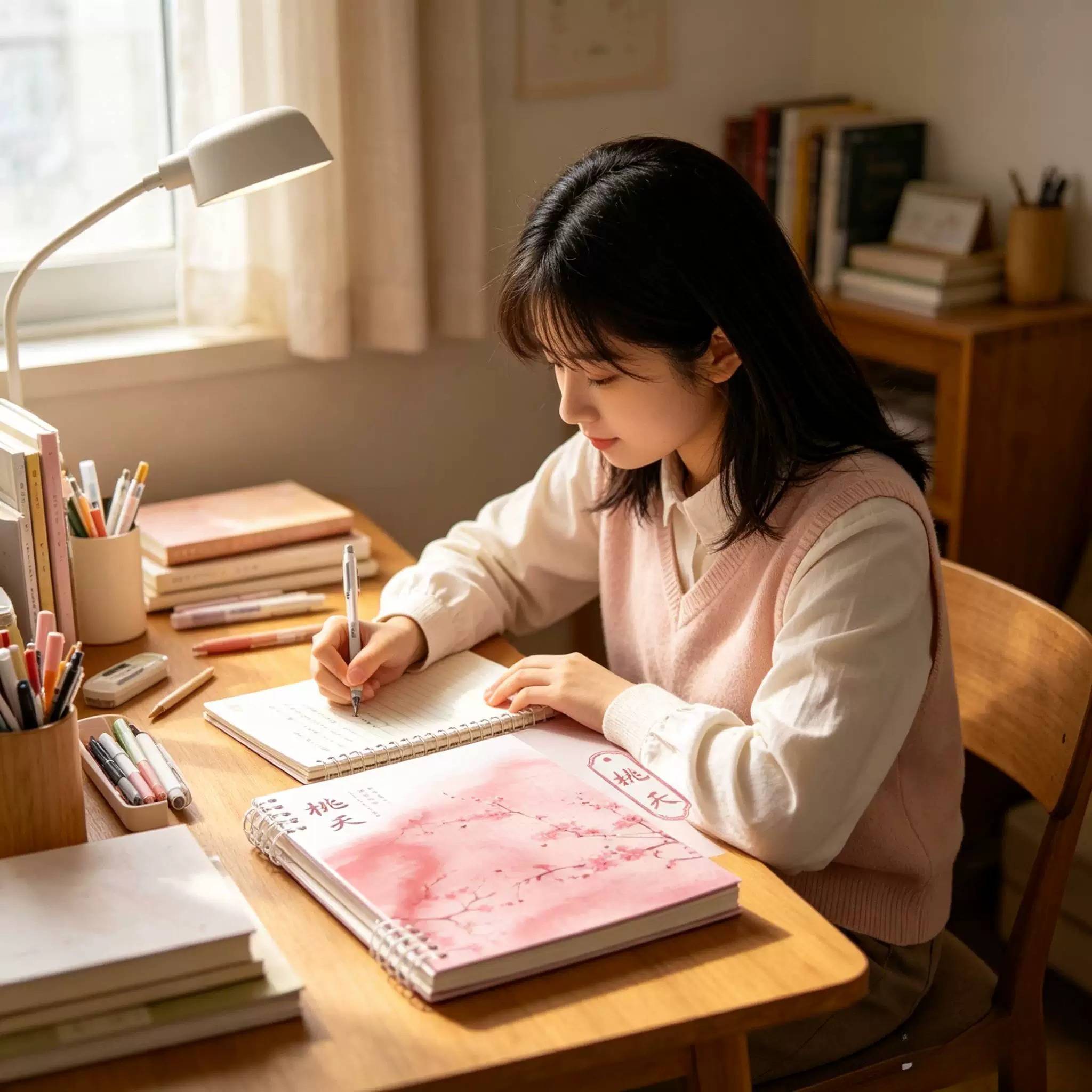 漂亮本子活页笔记本2026年新款国风不硌手本B5横线笔记本子高颜值a5初中生高中生专用拆卸替芯加厚学生考研错
