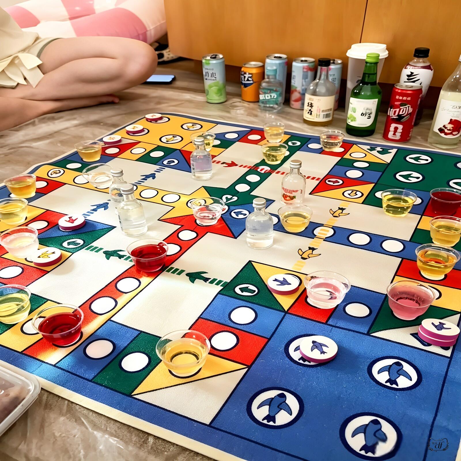 【酒桌飞行棋】年轻人地毯飞行棋大尺寸朋友聚会喝酒桌面游戏道具