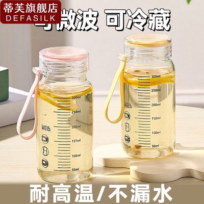 中药分装瓶容器食品级装高硼硅药杯耐高温可蒸煮便携可加热玻璃杯