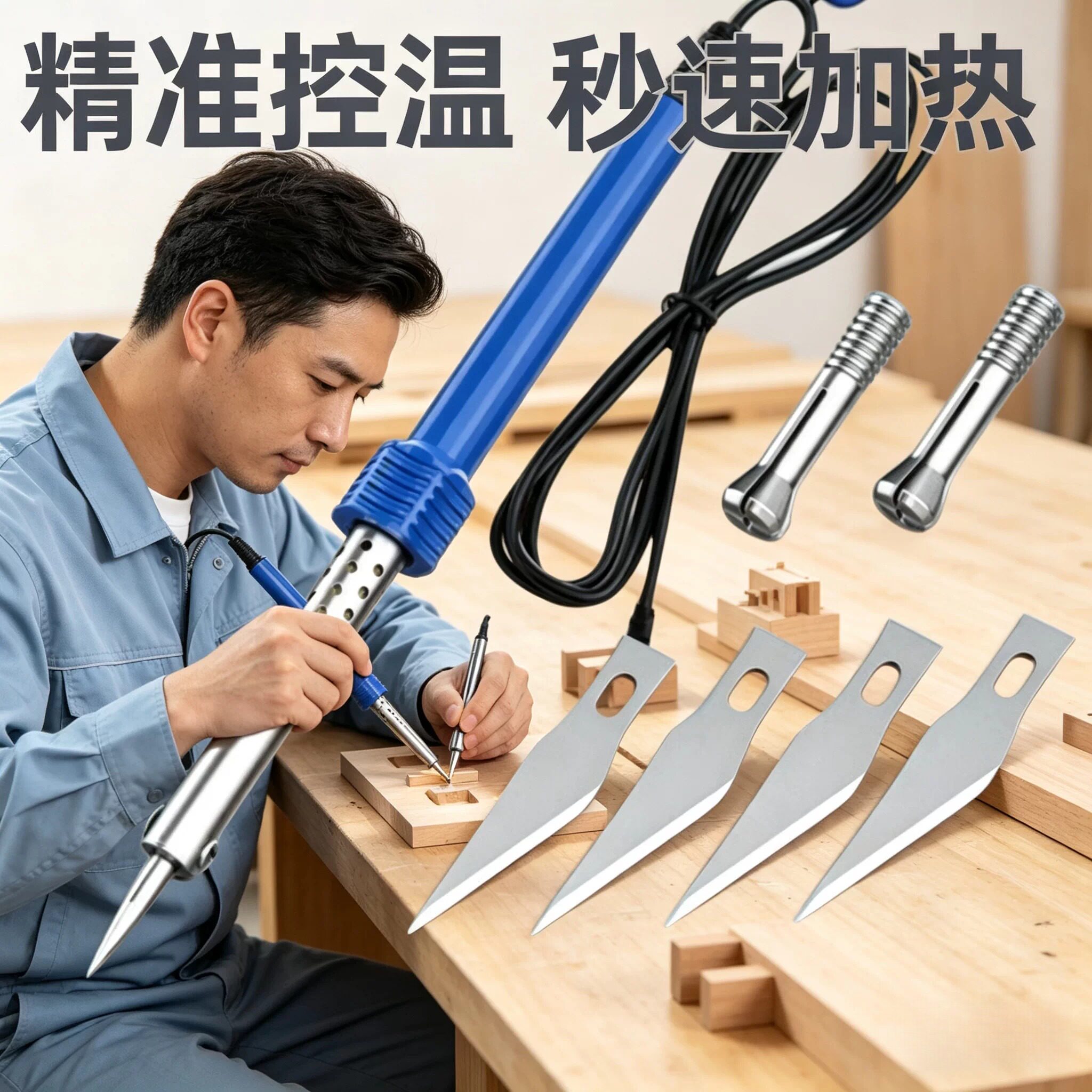 电热切割刀家用亚克力打孔器花盆烫孔手工园艺KT板泡沫塑料电烙铁