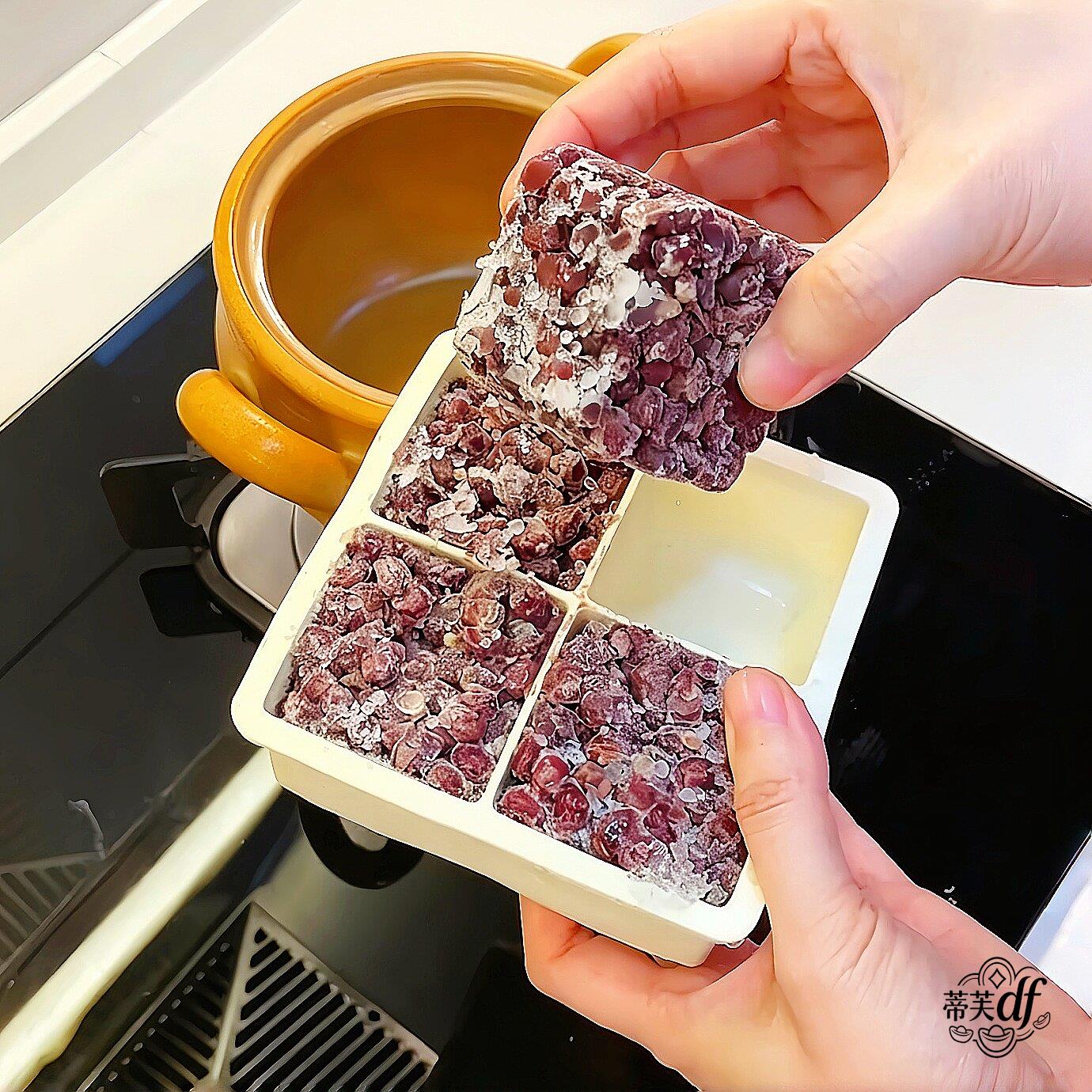 米饭冷冻分装盒红豆沙食物冷冻分装盒食品级矽胶绿豆沙副食品冻肉