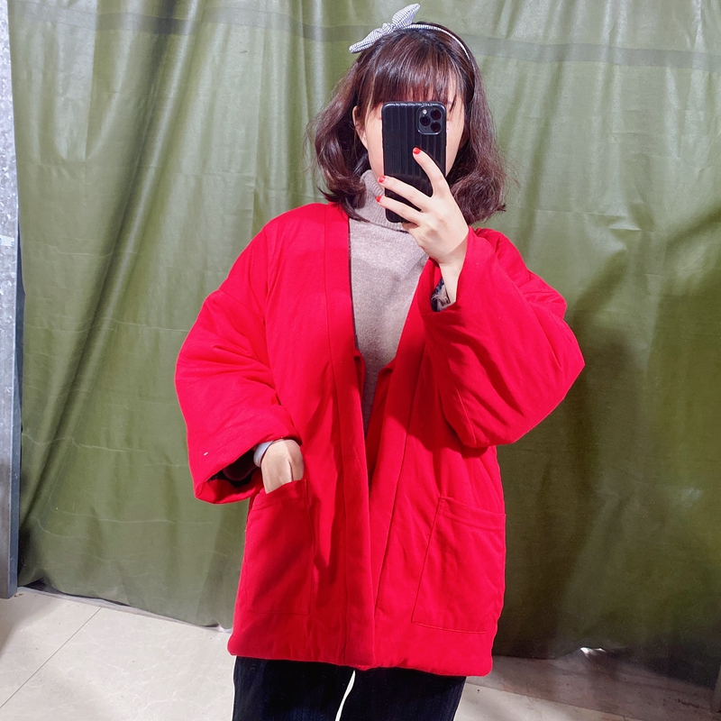 半缠棉服日式和风和服纯棉家居