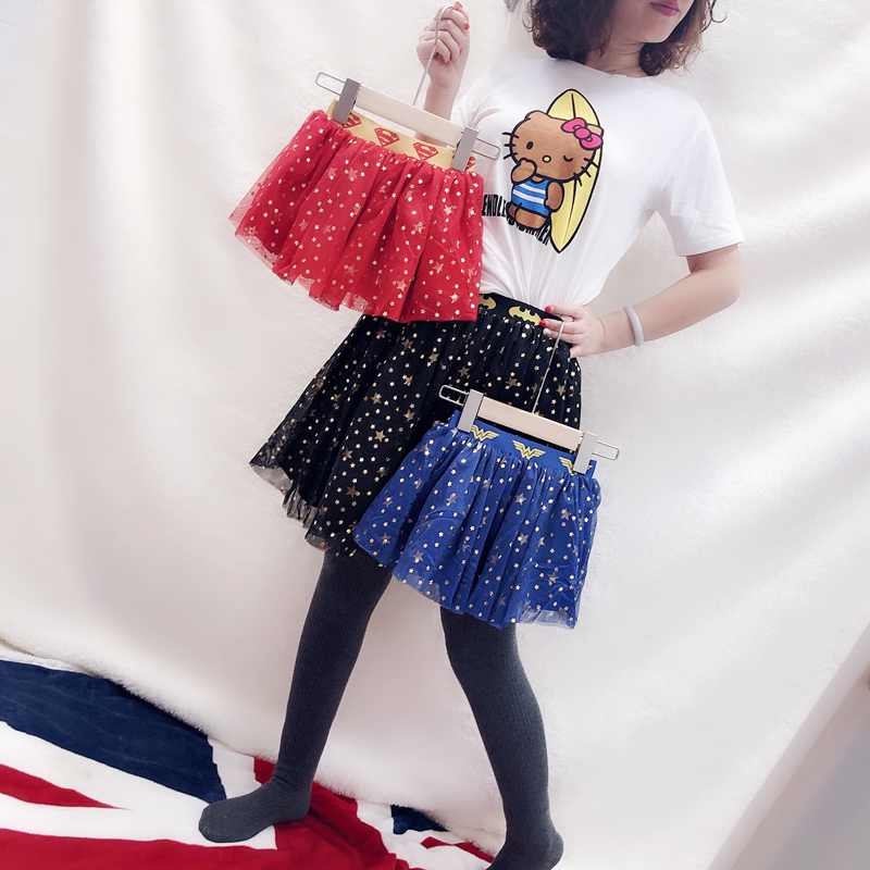 新美国单亲子装时尚百搭款纱裙