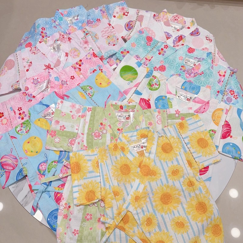 E客供日本面料原单婴童新生儿哈衣爬服和尚服日系女童包屁连体