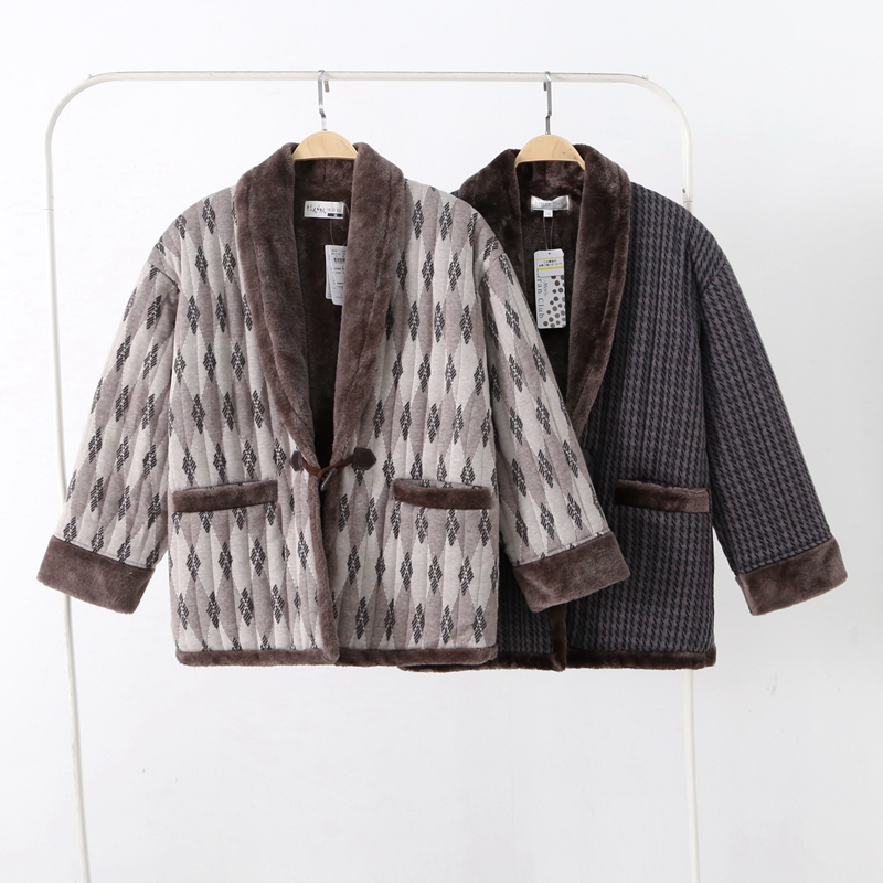 保暖极热绒蓄暖厚和服家居棉袄