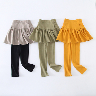 150 儿童女孩子砖柜品牌外贸大牌100 外单日本尾货撤柜裤 全棉裙裤