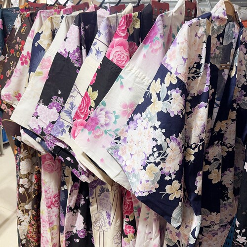 日本和服浴衣女传统款式纯棉