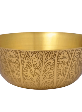 摆件寺庙佛前供奉金饭碗