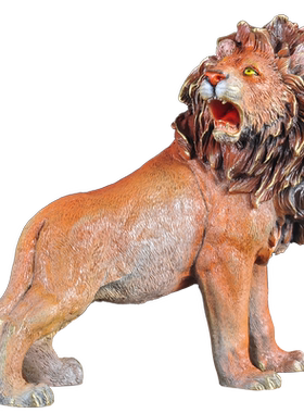 彩铜狮子摆件家居客厅装饰雄狮工艺品公司办公室摆设乔迁新居礼品