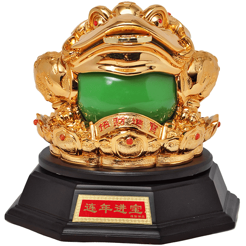 金蟾摆件蟾蜍招财摆设公司店铺开业乔迁商务礼品客厅电视柜装饰品