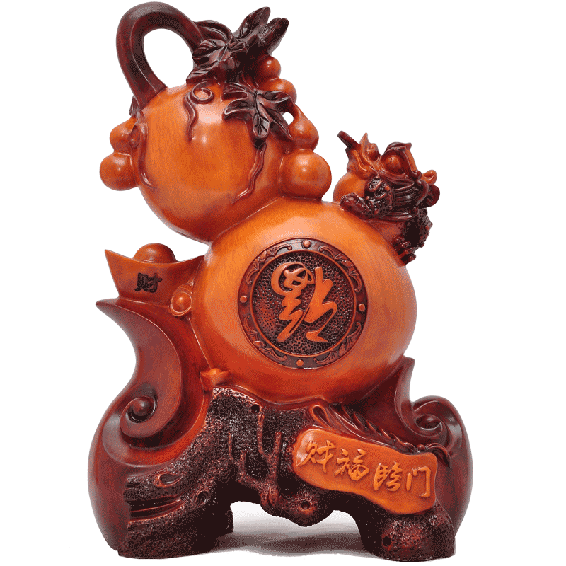 葫芦摆件风水招财客厅玄关居家装饰工艺品店铺开业乔迁商务送礼物