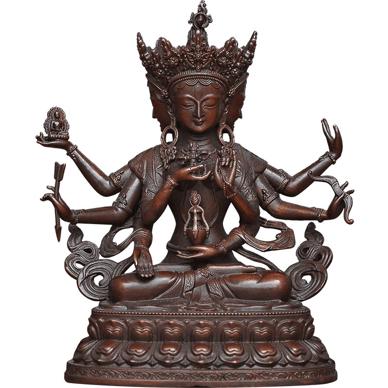 纯铜尊胜佛母密宗居家工艺品