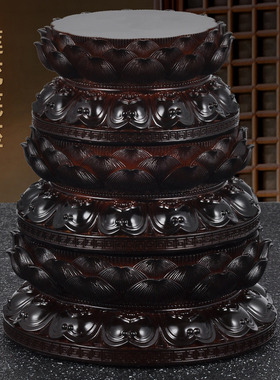 观音底座佛像神像莲花底座增高台加高垫财神关公垫台家用佛堂供奉