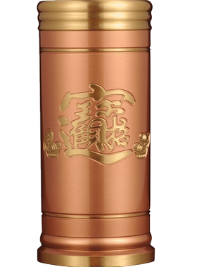 彩铜香筒摆件桶装竹签佛堂