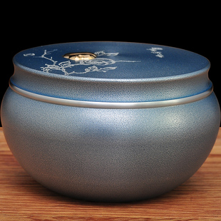 纯锡茶叶罐密封罐锡罐存装茶叶罐密封罐家用茶叶盒送恩师退休礼品