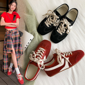 拼色真皮平底鞋 高定 2024新款 休闲运动鞋 爆 反绒皮savi复古德训鞋