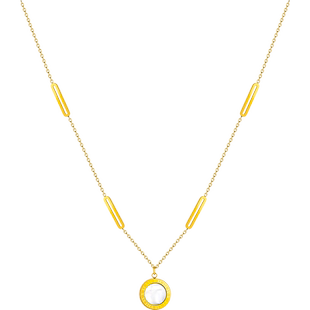 罗马数字双面设计欧美网红项链女钛钢轻奢锁骨链气质个性饰品颈链